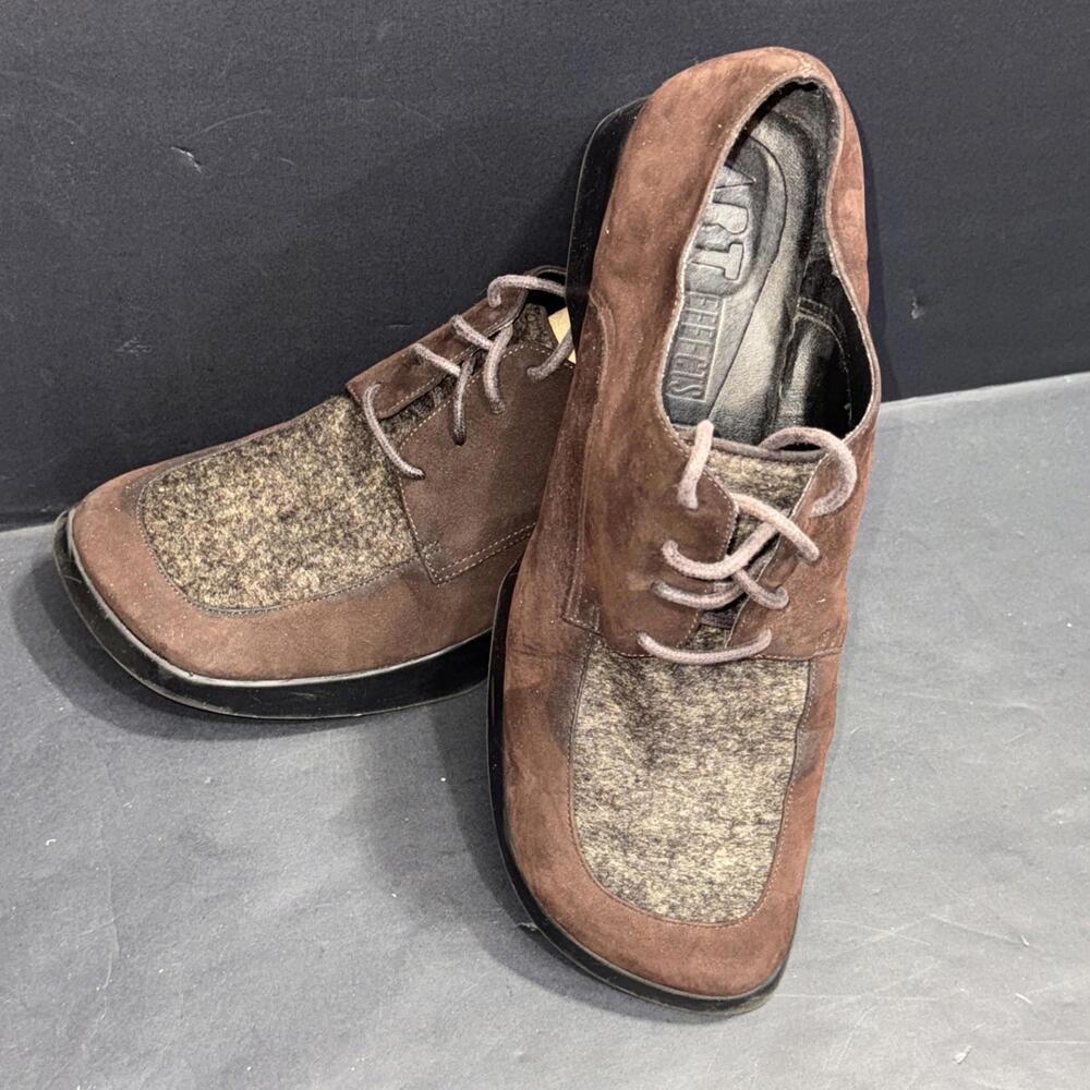 Art Effects Leather Wool Dress Boho Hippie ARTSY Clogs Artisan Shoes 9M‎
